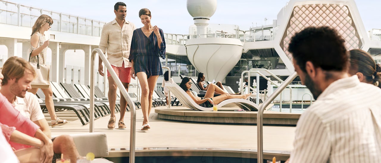 On the Resort deck, you’ll find one of the most popular spots - the adults-only Solarium