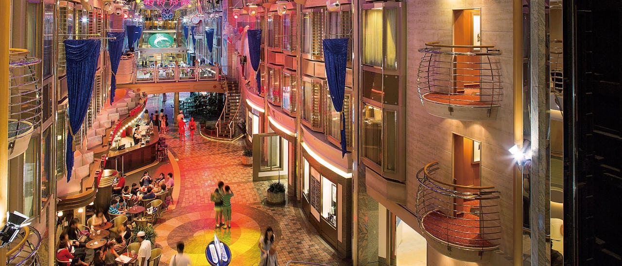 Take a stroll around shops, bars and restaurants on the Royal Promenade