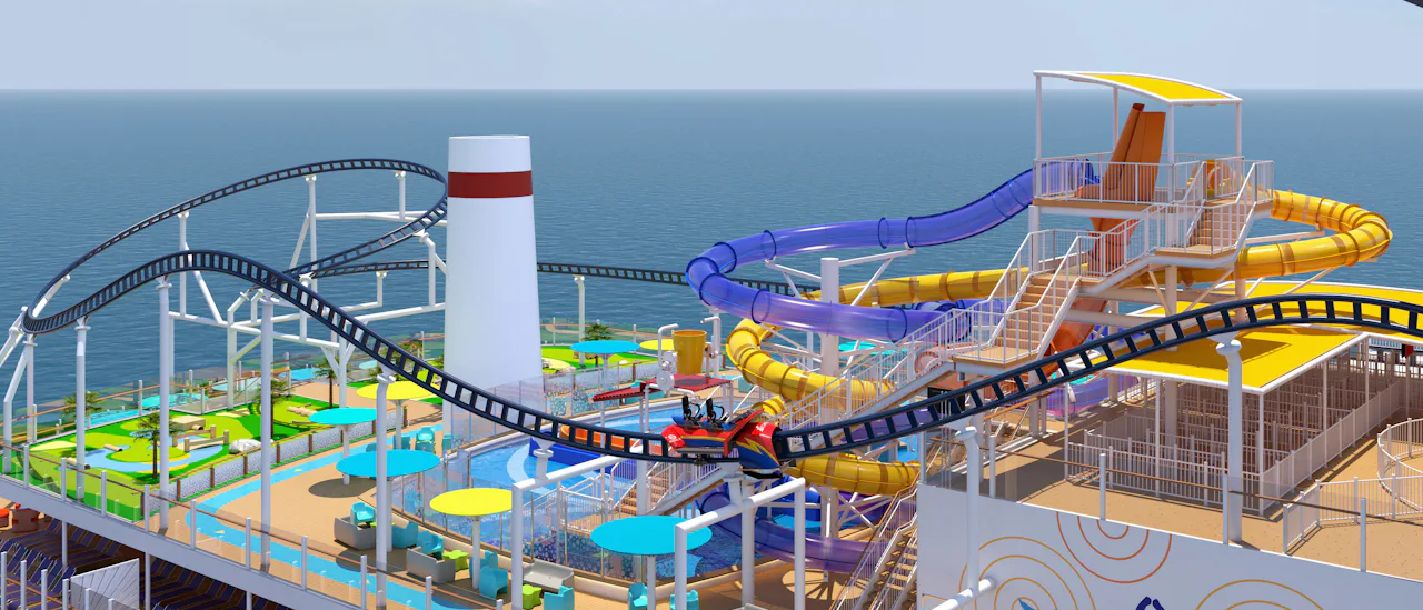 Throw yourself into BOLT the fastest - and first! - the roller coaster at sea!