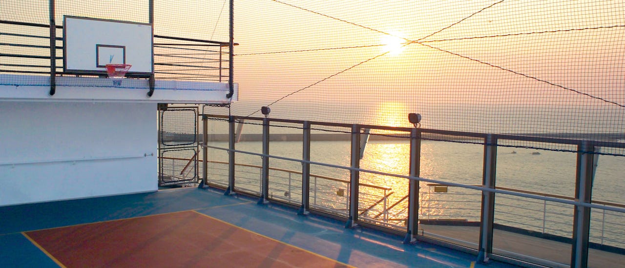 The basketball court